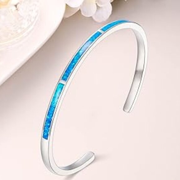 Neiman Marcus Created Blue Opal Bracelet - Picture 2 of 4